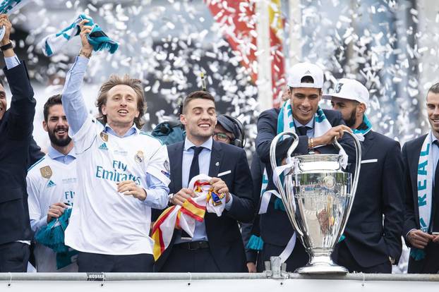 Real Madrid celebrates the Thirteen Champions League.