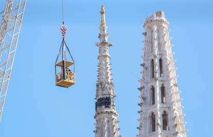 Toranj zagrebačke katedrale trebao bi se rušiti u petak...
