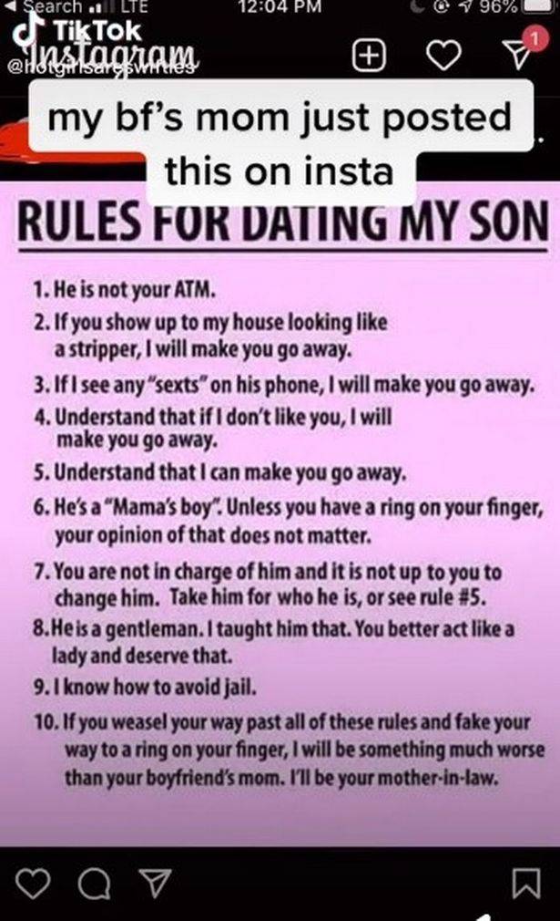 Mama napisala 10 pravila za cure svog sina: Ja te mogu otjerati, on nije tvoj bankomat