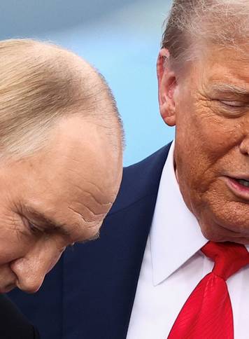 U.S. President Trump meets with Russian President Putin in Alaska