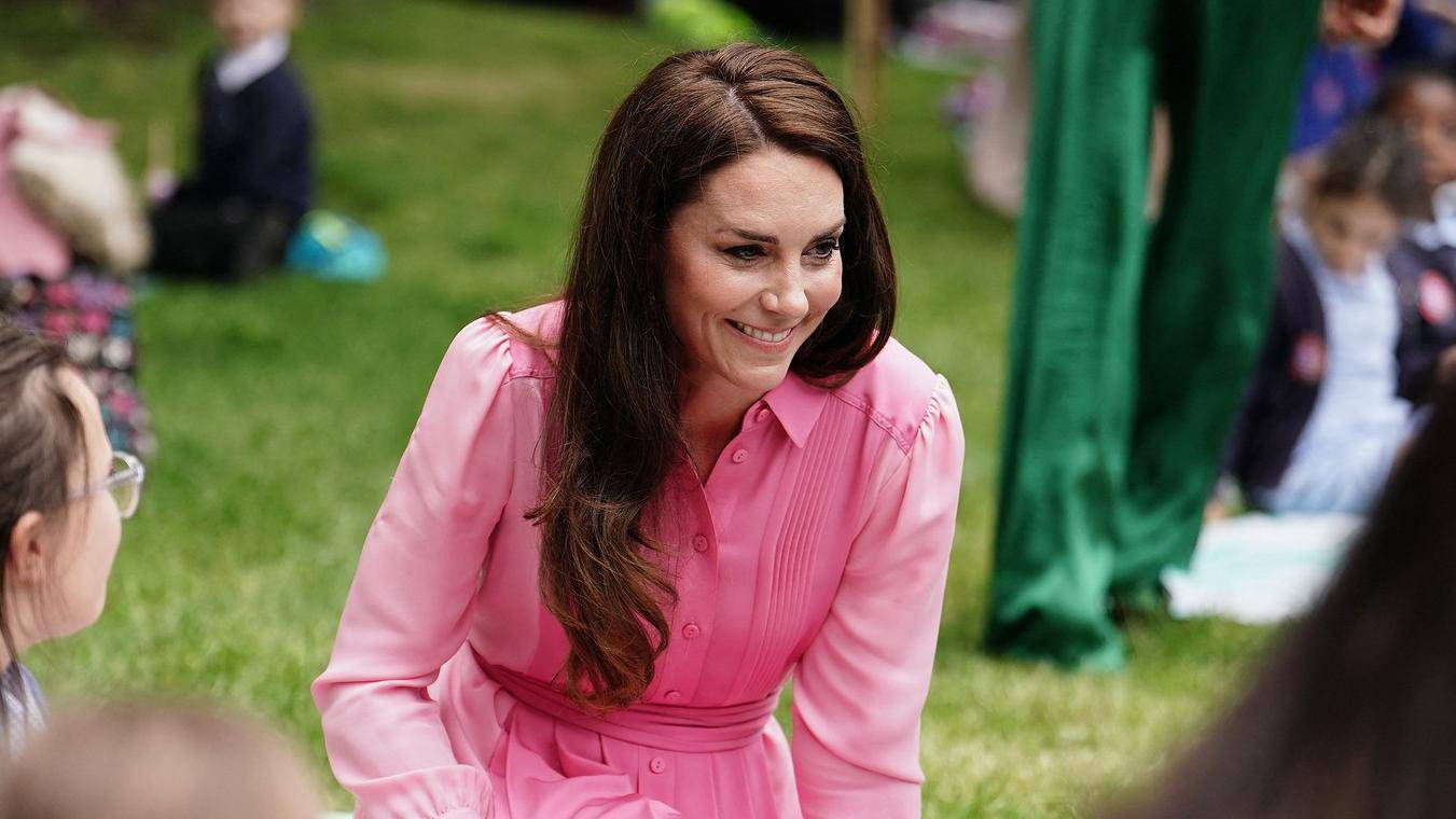 The Princess of Wales takes part in the Children's Picnic at the RHS Chelsea Flower Show