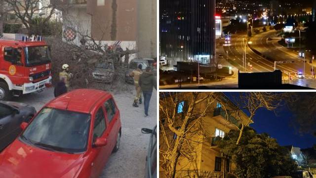 Snažna bura radi kaos u Splitu: Morali zatvoriti nekoliko cesta, oštećeno je i više automobila...