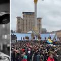 Tisuće ljudi u Kijevu na ispraćaju palog borca kod Bahmuta, pa i Zelenski: 'Da Vinci je naš heroj'