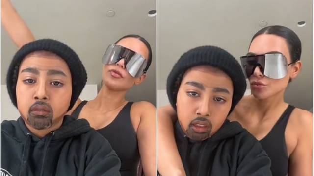 North se maskirala u Kanyea, a Kim objavila video iako je reper zabranio djeci društvene mreže