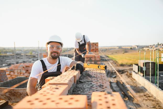 Group of workers at a construction site