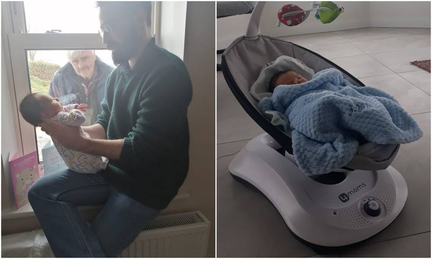 Novorođenog unuka djed je po prvi put vidio preko prozora