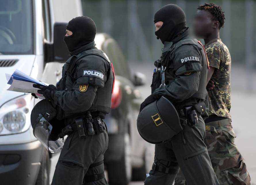 Police operation at refugee centre in Germany