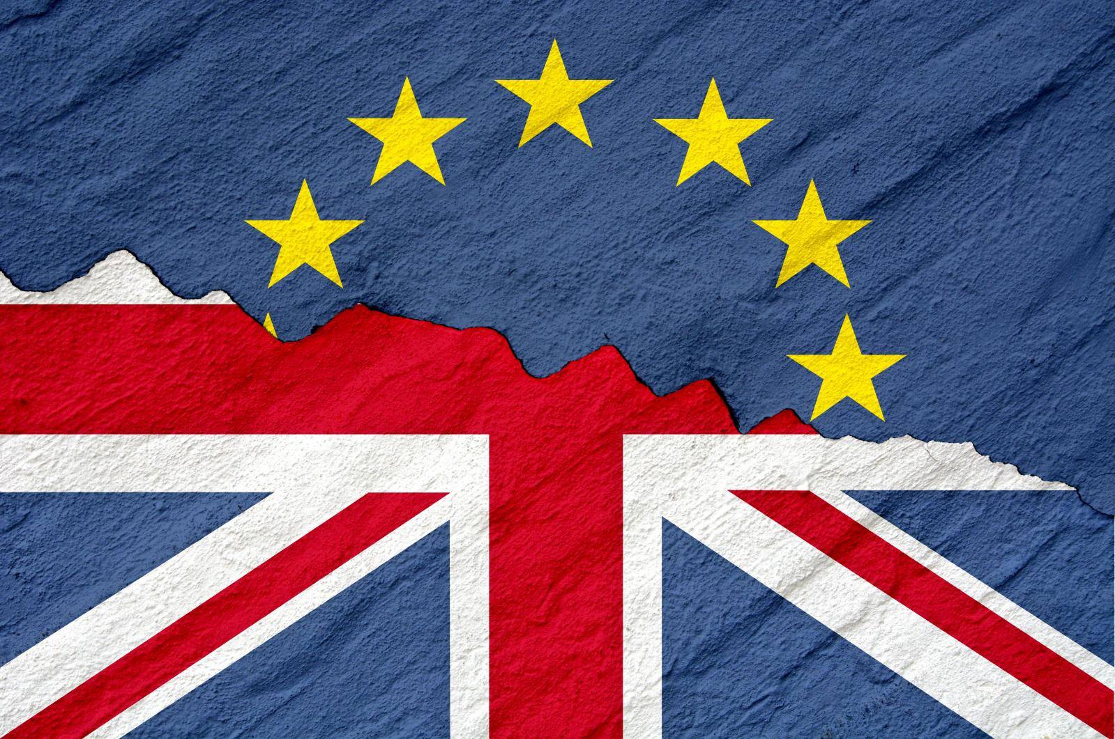 Brexit - Symbolic picture of Britain leaving the EU