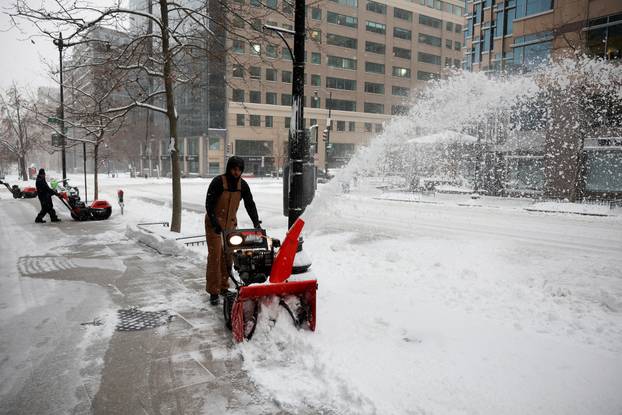 Winter storm in Washington
