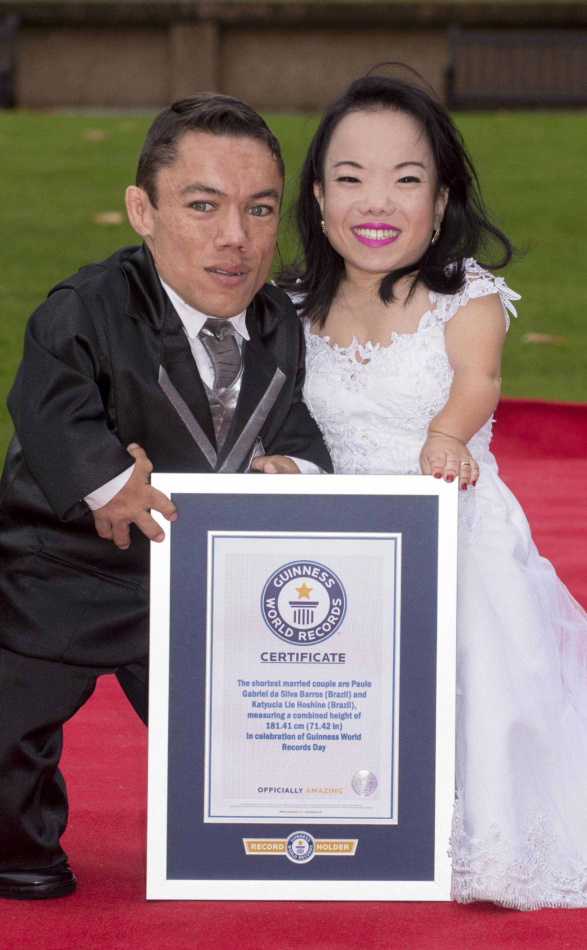 Shortest married couple in the world, London, England, 17/11/16