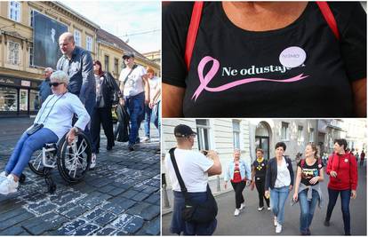 Brojni građani pridružili se šetnji Zagrebom u sklopu akcije 'Nisi sama - hodaj s nama'