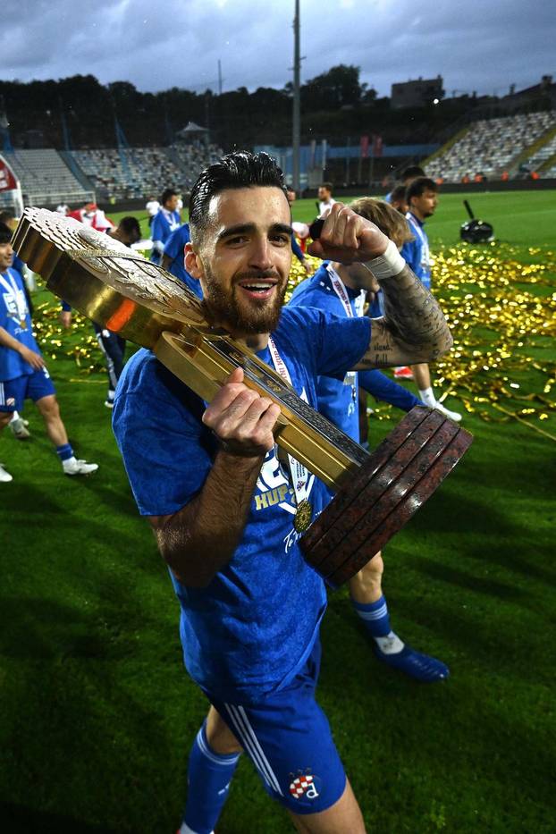 Rijeka: Slavlje Dinama nakon pobjede i osvajanja dvostruke krune