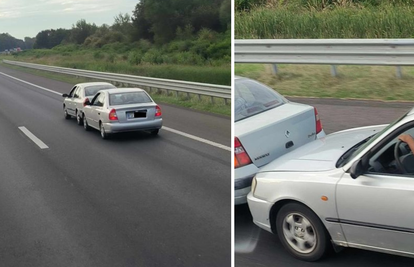 FOTO 'Svašta sam vidio, ali ovo nikad!' Pokvario mu se auto na A3, a onda mu je stigla pomoć!