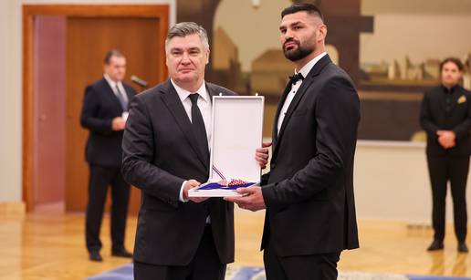 FOTO Filip Hrgovi&cacute; stigao kod predsjednika! Milanovi&cacute; ga je odlikovao za izniman uspjeh...