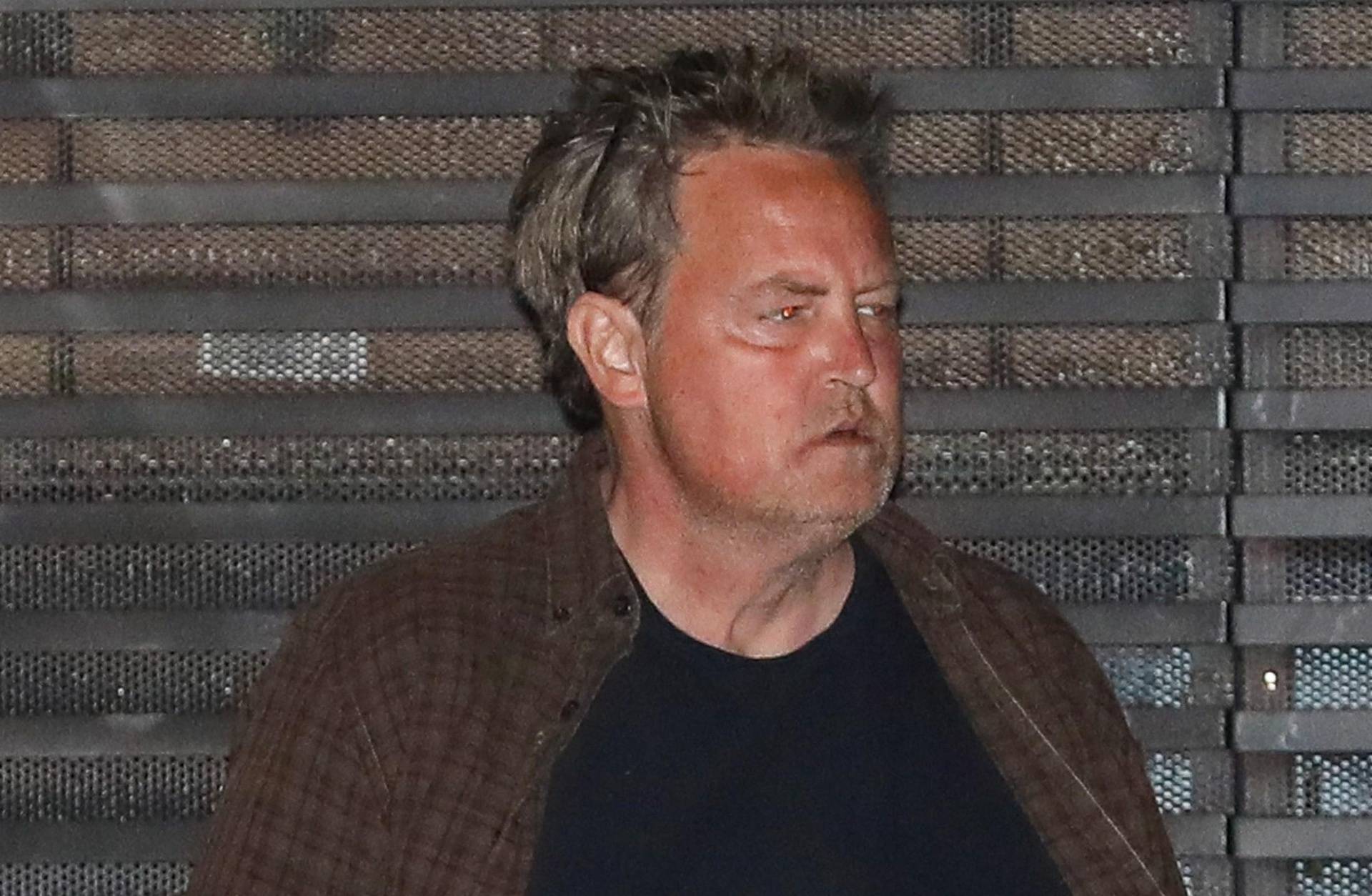 *EXCLUSIVE* A disheveled Matthew Perry grabs dinner at Nobu Malibu