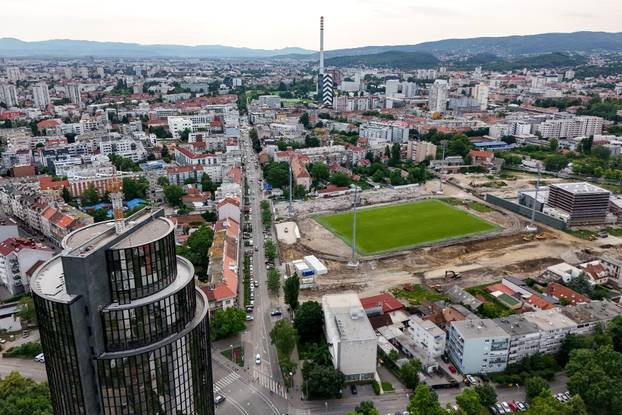 Zagreb: Fotografije iz zraka rušenja stadiona u Kranjčevićevoj ulici