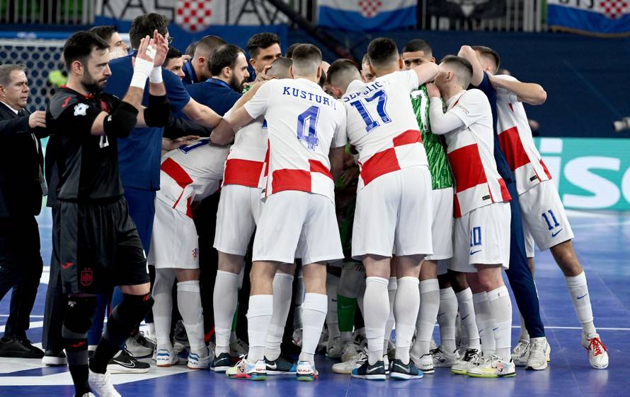 Susret Hrvatske i Španjolske u polufinalu Europskog prvenstva u futsalu