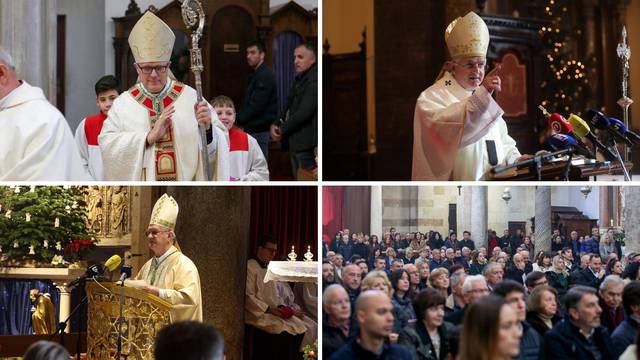 VIDEO Božićne mise u Zadru, Splitu i Rijeci: Brojni vjernici proslavili su Kristovo rođenje