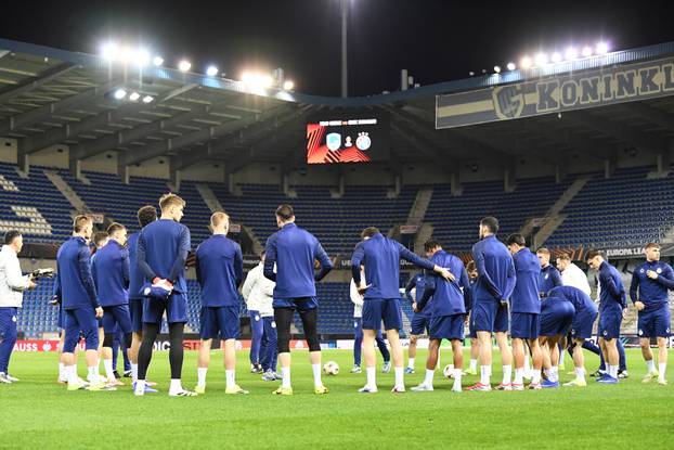 Genk: Nogometaši Dinama odradili trening uoči utakmice protiv Genka