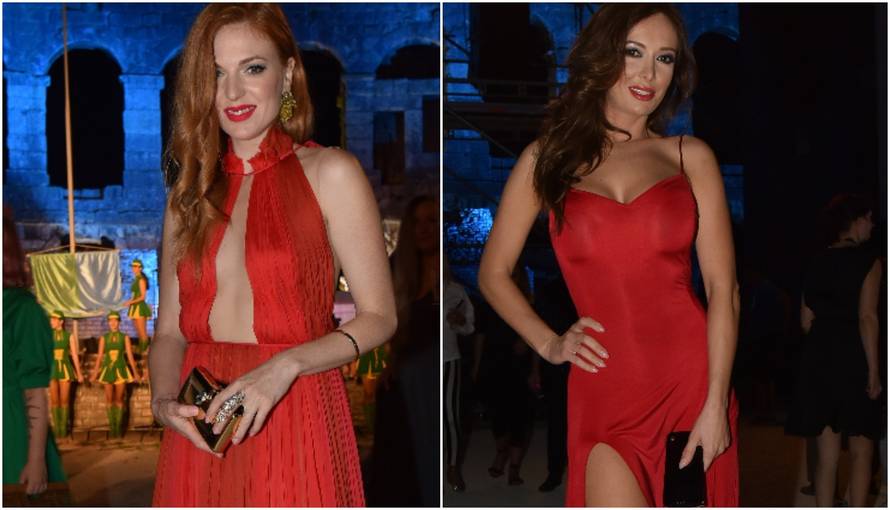 Dvoboj dekoltea: Janjić i Bačić u crvenom navijaju za Vatrene