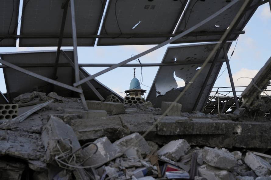 Aftermath of Israeli strikes in Nabatieh