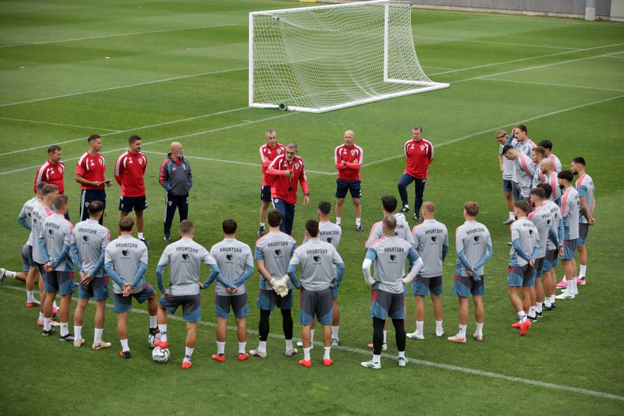 Rijeka: Trening hrvatskih nogometnih reprezentativaca