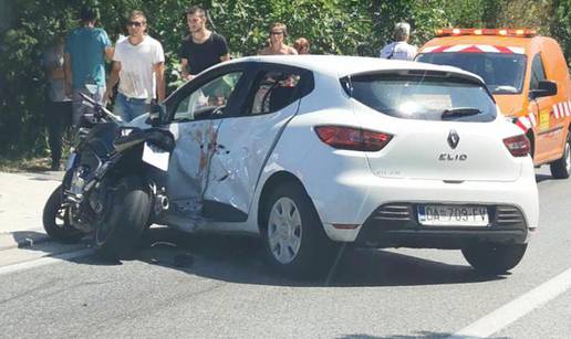 Auto i motor sudarili se kod Dubrovnika, dvoje u bolnici