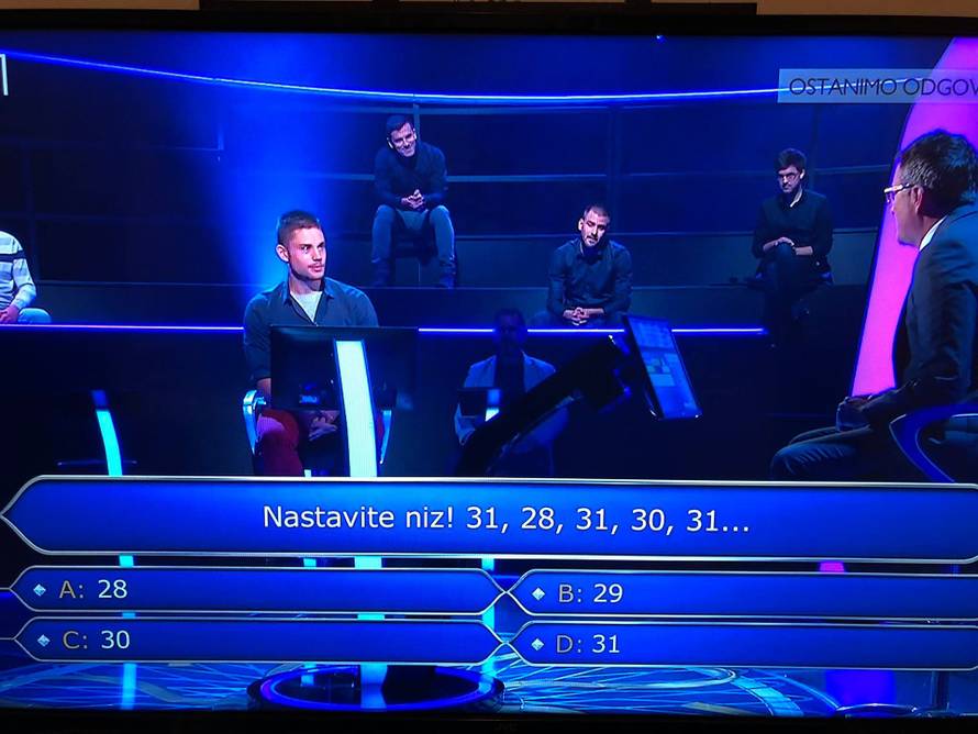 Natjecatelj zapeo već na trećem pitanju: Znate li točan odgovor?