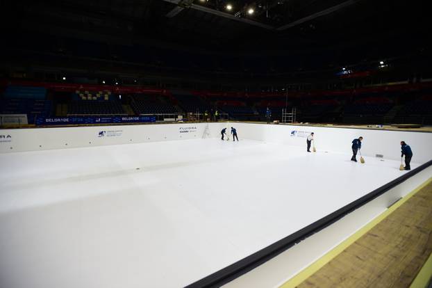 Beograd: Počelo punjenje bazena u Areni gdje će se održati 37. Europsko vaterpolo prvenstvo za muškarce 2026.