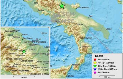 Snažan potres jačine 4,7 po Richteru zatresao je jug Italije