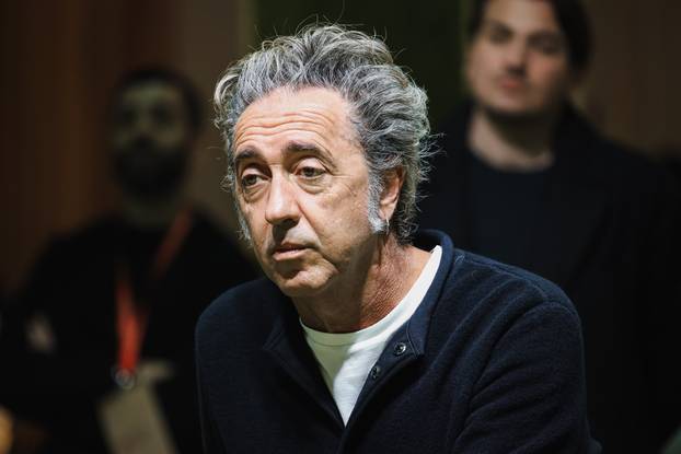 Milan, Paolo Sorrentino's talk for the presentation of his installation La Dolce Attesa at the Salone Internazionale del Mobile during the Milan Design Week 2025 at Rho Fiera Milano