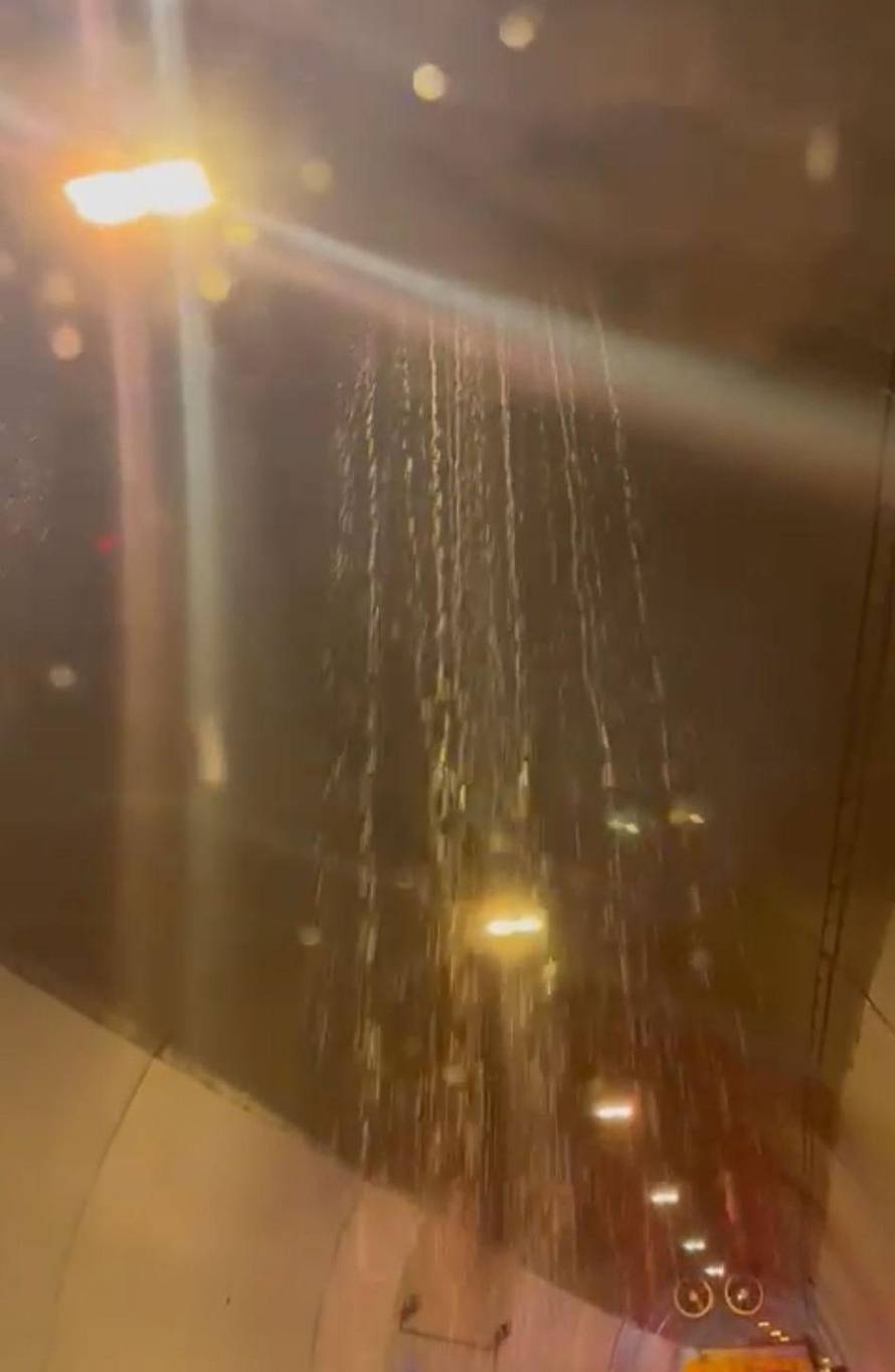 VIDEO Nevjerojatno! U tunelu Učka procurila voda po autima