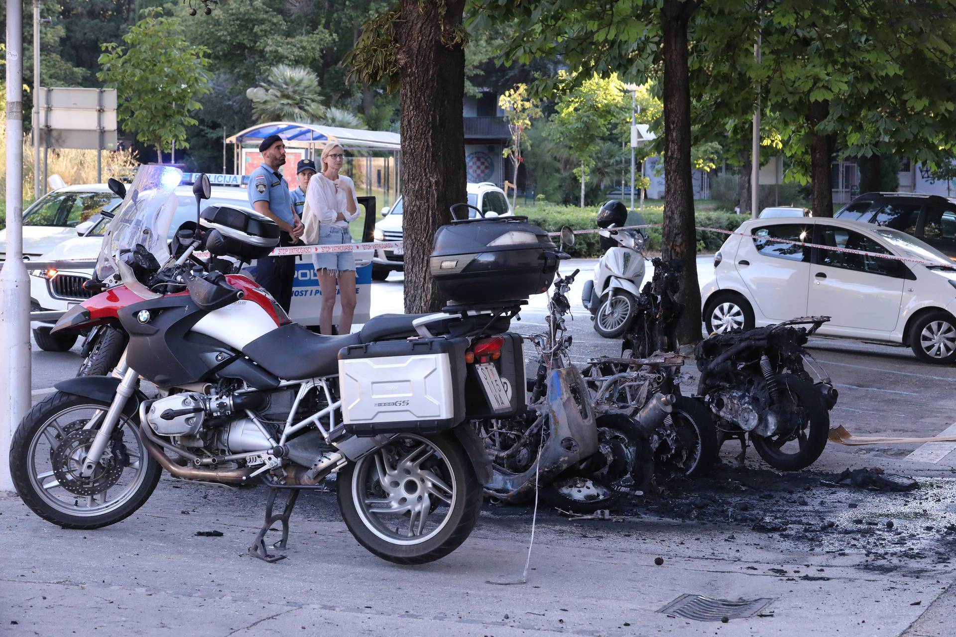 Split: U ranim jutarnjim satima gorjeli motocikli u Gundulićevoj ulici