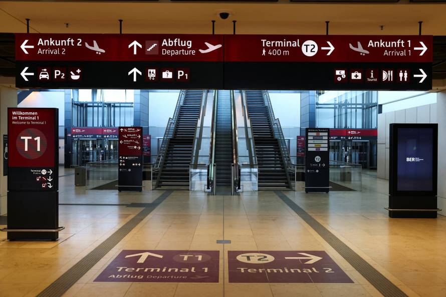 German trade union Verdi strikes at Berlin Brandenburg Airport BER