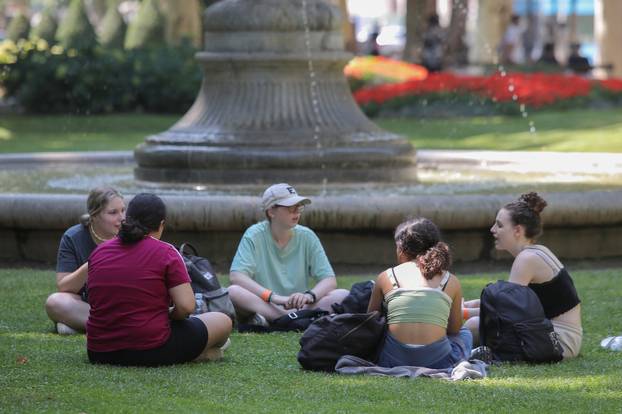 Toplinski val zahvatio Zagreb