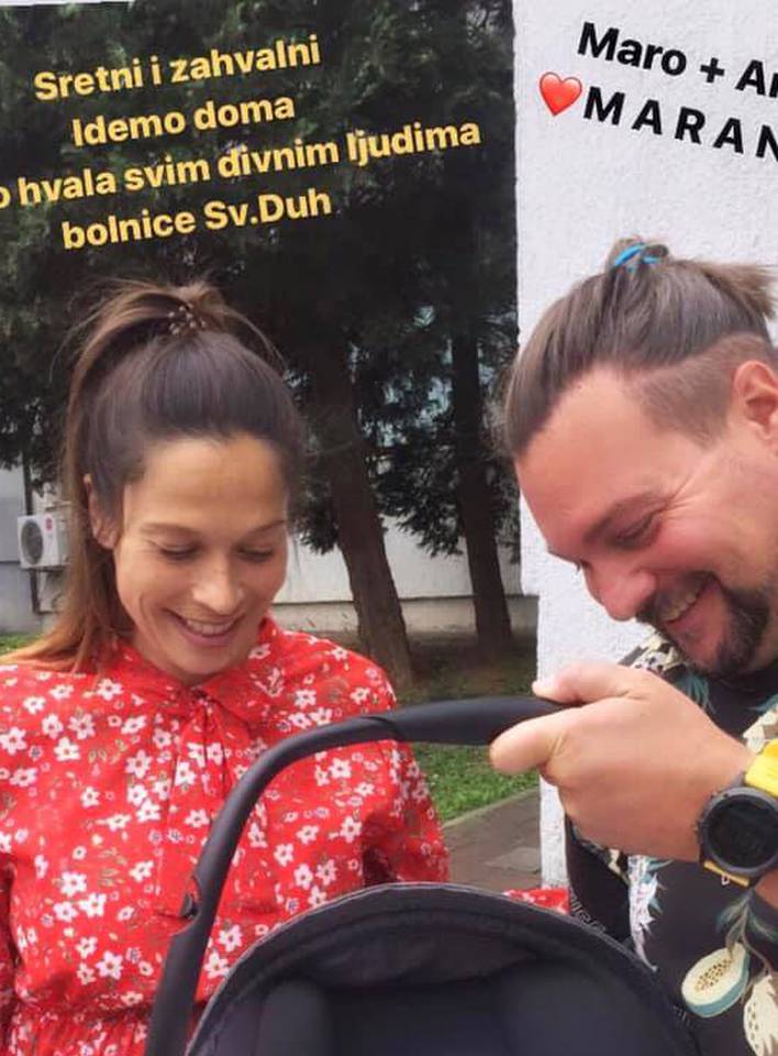 Vlasnik Saloona Maro Srezović stigao je  u rodilište po kćerkicu