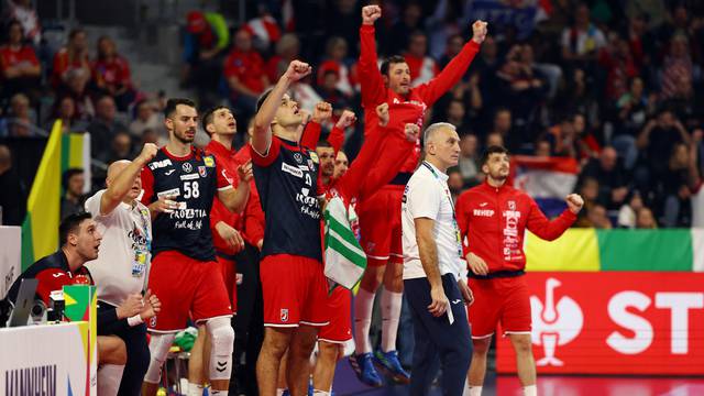 EHF 2024 Men's European Handball Championship - Preliminary Round - Group B - Croatia v Romania