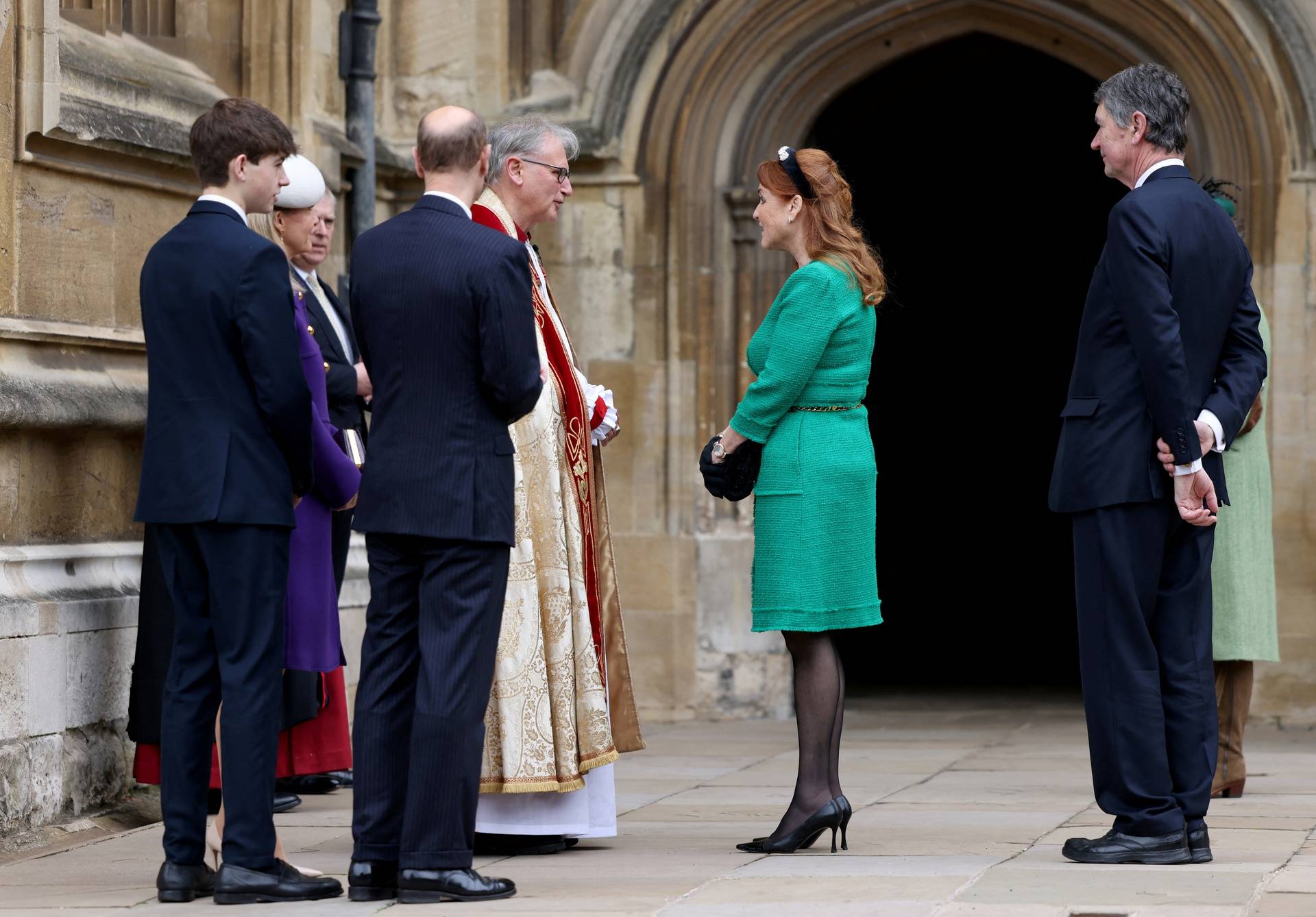 Britain's Royals attend the Easter Matins Service at St. George's Chapel, Windsor Castle