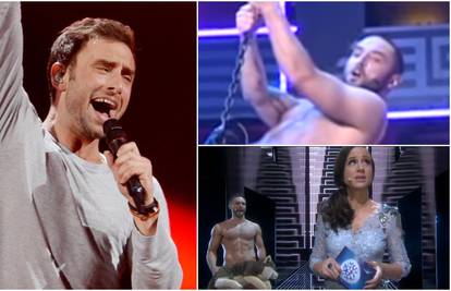 Eurovizijski pobjednik u emisiji gol pjevao i jahao veliku kuglu