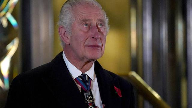 Britain's King Charles and Queen Camilla attend the Royal British Legion Festival of Remembrance, in London