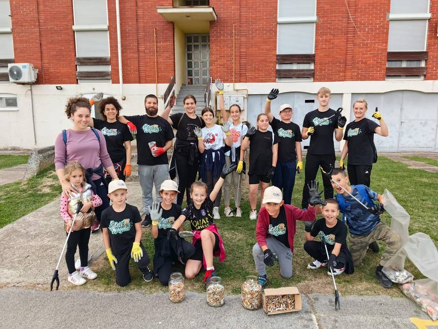 Baci čik u koš:  Čisteći medvjedići su u Novoj Kapeli skupili više od šest tisuća čikova u dva sata