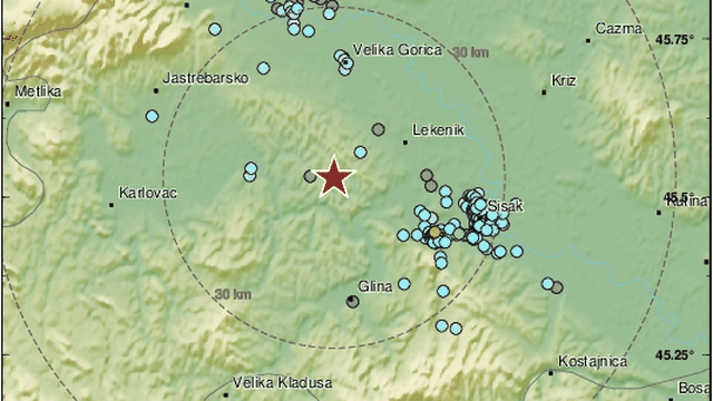 Novo podrhtavanje na Baniji: Potres 2,6 po Richteru zatresao kod Petrinje: 'Kakvo buđenje!'