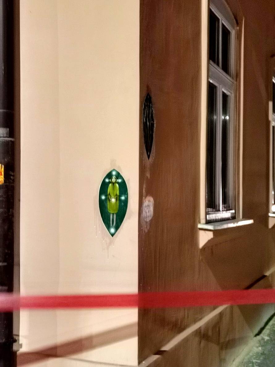 Umjetnica u Sisku na oštećenim zidovima nacrtala 'iscjelitelje'