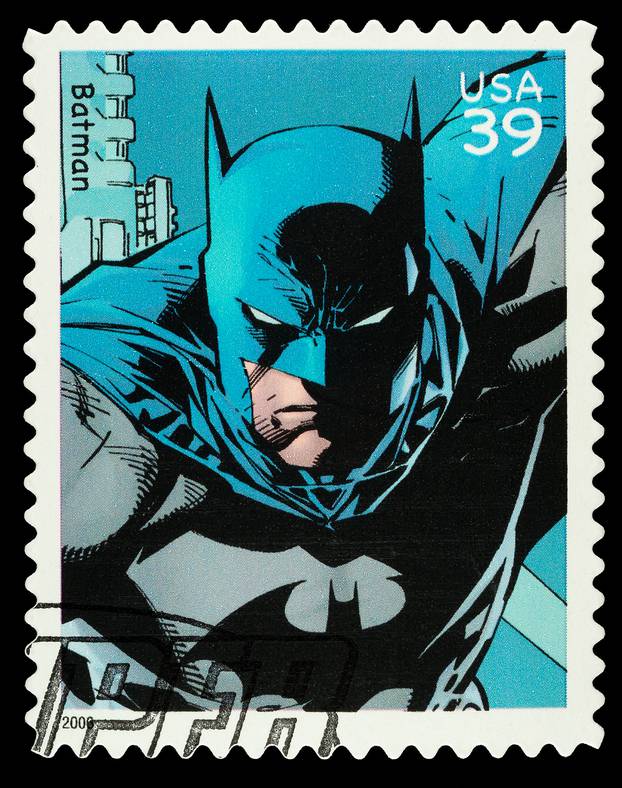 United States Superhero Postage Stamp