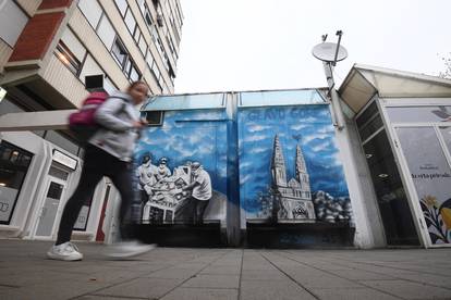 Mural posvećen gradu Zagrebu i potresu koji se dogodio 22.03.2020
