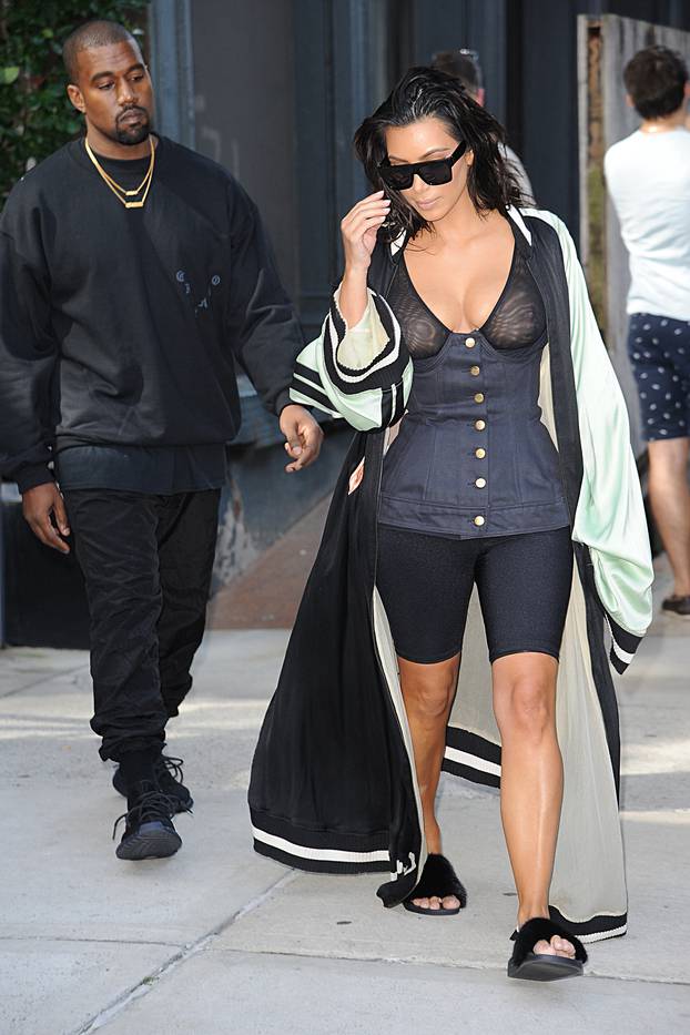 Kanye West & Kim Kardashian Sighting,083016