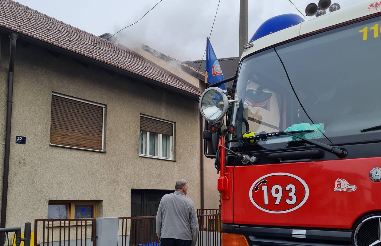 Manji požar krovišta u Zagrebu