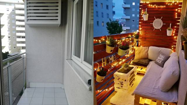 Čitatelj Dejan uredio je svoj balkon: Sada izgleda bajkovito