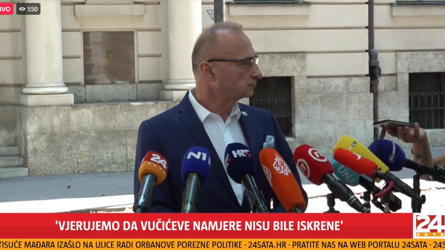 Grlić Radman: 'Dolazak Vučića nije bio iskren, to je politički čin. Ovo je provokacija Srbije!'