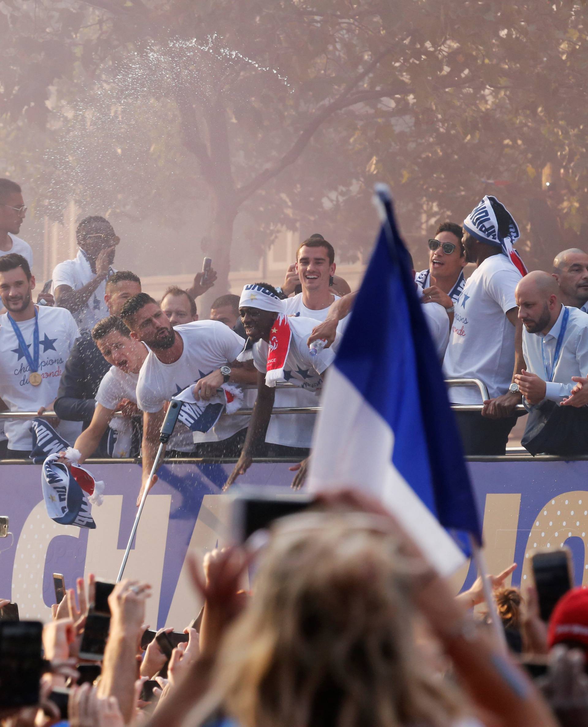 World Cup - France Victory Parade on the Champs Elysees